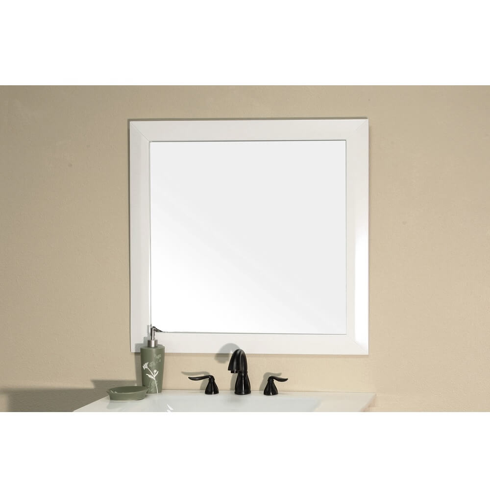 BELLATERRA HOME 203054-M-WH 31.5" Mirror in White, View 1