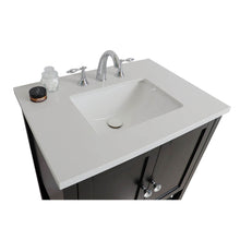Load image into Gallery viewer, BELLATERRA HOME 203054A-ES 31&quot; Single Sink Vanity in Espresso with White Quartz, White Rectangle Sink, Countertop and Sink Closeup