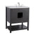 BELLATERRA HOME 203054A-ES 31" Single Sink Vanity in Espresso with White Quartz, White Rectangle Sink, Back View
