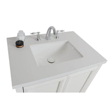 Load image into Gallery viewer, BELLATERRA HOME 203054A-WH 31&quot; Single Sink Vanity in White with White Quartz, White Rectangle Sink, Countertop and Sink Closeup