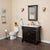 BELLATERRA HOME 205036-ES 36" Single Sink Vanity in Espresso with White Marble, White Oval Sink, Bathroom View