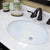 BELLATERRA HOME 205042-ES 42" Single Sink Vanity in Espresso with White Marble, White Oval Sink, Countertop and Sink Closeup