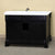 BELLATERRA HOME 205060-S-ES 60" Single Sink Vanity in Espresso with White Marble, White Oval Sink, Back View