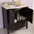 LAVIVA Estella 3130709-32B-JG 32" Single Bathroom Vanity in Brown with Jerusalem Gold Marble, White Oval Sink, Rendered Open Doors