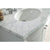 LAVIVA Estella 3130709-32W-WC 32" Single Bathroom Vanity in White with White Carrara Marble, White Oval Sink, Countertop Edge Closeup