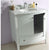 LAVIVA Estella 3130709-32W-WC 32" Single Bathroom Vanity in White with White Carrara Marble, White Oval Sink, Rendered Open Door