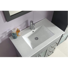 Load image into Gallery viewer, LAVIVA Nova 31321529-32G-CB 32&quot; Single Bathroom Vanity in Grey with Ceramic Top and Integrated Sink, Countertop Closeup