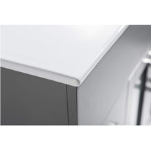 Load image into Gallery viewer, LAVIVA Nova 31321529-32G-CB 32&quot; Single Bathroom Vanity in Grey with Ceramic Top and Integrated Sink, Countertop Edge Closeup