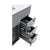 LAVIVA Nova 31321529-36G-CB 36" Single Bathroom Vanity in Grey with Ceramic Top and Integrated Sink, Open Drawers Closeup