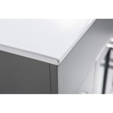 Load image into Gallery viewer, LAVIVA Nova 31321529-36G-CB 36&quot; Single Bathroom Vanity in Grey with Ceramic Top and Integrated Sink, Countertop Edge Closeup