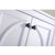 LAVIVA Odyssey 313613-24W-WQ 24" Single Bathroom Vanity in White with White Quartz, White Rectangle Sink, Knobs Closeup