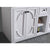LAVIVA Odyssey 313613-60W-MW 60" Double Bathroom Vanity in White with Matte White VIVA Stone Surface, Integrated Sink, Doors Closeup