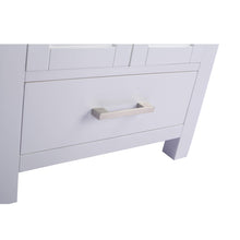 Load image into Gallery viewer, LAVIVA Wilson 313ANG-24W-WQ 24&quot; Single Bathroom Vanity in White with White Quartz, White Rectangle Sink, Drawer Handle Closeup