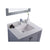 LAVIVA Wilson 313ANG-30G-WQ 30" Single Bathroom Vanity in Grey with White Quartz, White Rectangle Sink, Countertop Closeup