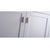 LAVIVA Wilson 313ANG-30W-BW 30" Single Bathroom Vanity in White with Black Wood Marble, White Rectangle Sink, Doors Handles Closeup