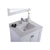 LAVIVA Wilson 313ANG-30W-WQ 30" Single Bathroom Vanity in White with White Quartz, White Rectangle Sink, Countertop Closeup