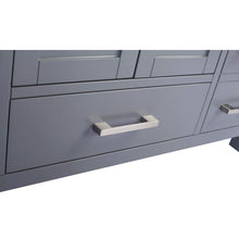 Load image into Gallery viewer, LAVIVA Wilson 313ANG-48G-MW 48&quot; Single Bathroom Vanity in Grey with Matte White VIVA Stone Surface, Integrated Sink, Drawer Handle Closeup