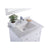 LAVIVA Luna 313DVN-30W-WC 30" Single Bathroom Vanity in White with White Carrara Marble, White Rectangle Sink, Countertop Closeup