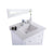 LAVIVA Luna 313DVN-30W-WQ 30" Single Bathroom Vanity in White with White Quartz, White Rectangle Sink, Countertop Closeup