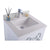 LAVIVA Mediterraneo 313MKSH-24W-WQ 24" Single Bathroom Vanity in White with White Quartz, White Rectangle Sink, Countertop Closeup