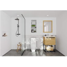 Load image into Gallery viewer, LAVIVA Alto 313SMR-24CO-WQ 24&quot; Single Bathroom Vanity in California White Oak with White Quartz, White Rectangle Sink, Rendered Bathroom View