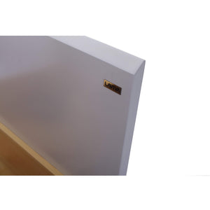 LAVIVA Alto 313SMR-24W-WQ 24" Single Bathroom Vanity in White with White Quartz, White Rectangle Sink, Logo Inside Drawer