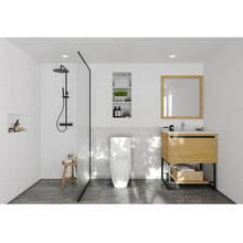 Load image into Gallery viewer, LAVIVA Alto 313SMR-30CO-PW 30&quot; Single Bathroom Vanity in California White Oak with Pure White Phoenix Stone, White Oval Sink, Rendered Bathroom View