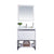 LAVIVA Alto 313SMR-30W-PW 30" Single Bathroom Vanity in White with Pure White Phoenix Stone, White Oval Sink, Front View