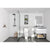 LAVIVA Alto 313SMR-30W-WS 30" Single Bathroom Vanity in White with White Stripes Marble, White Rectangle Sink, Rendered Bathroom View