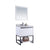 LAVIVA Alto 313SMR-30W-WS 30" Single Bathroom Vanity in White with White Stripes Marble, White Rectangle Sink, Angled View