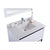 LAVIVA Alto 313SMR-36W-WQ 36" Single Bathroom Vanity in White with White Quartz, White Rectangle Sink, Countertop Closeup