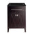 LAVIVA Wimbledon 313YG319-24B-MB 24" Single Bathroom Vanity in Brown with Matte Black VIVA Stone Surface, Integrated Sink, Front View