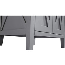 Load image into Gallery viewer, LAVIVA Wimbledon 313YG319-24G-WQ 24&quot; Single Bathroom Vanity in Grey with White Quartz, White Rectangle Sink, Legs Closeup