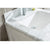 LAVIVA Wimbledon 313YG319-24W-WC 24" Single Bathroom Vanity in White with White Carrara Marble, White Rectangle Sink, Countertop Closeup