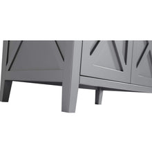 Load image into Gallery viewer, LAVIVA Wimbledon 313YG319-36G-MB 36&quot; Single Bathroom Vanity in Grey with Matte Black VIVA Stone Surface, Integrated Sink, Legs Closeup