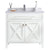 LAVIVA Wimbledon 313YG319-36W-WQ 36" Single Bathroom Vanity in White with White Quartz, White Rectangle Sink, Front View