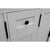 BELLATERRA HOME 400100-55-GA-GY 55" Double Sink Vanity in Glacier Ash with Gray Granite, White Rectangle Sinks, Drawers Knobs Closeup