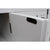 BELLATERRA HOME 400100-55-GA-WM 55" Double Sink Vanity in Glacier Ash with White Carrara Marble, White Rectangle Sinks, Inside Door