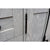 BELLATERRA HOME 400100-55-GYA-BG 55" Double Sink Vanity in Gray Ash with Black Galaxy Granite, White Rectangle Sinks, Door Hinge