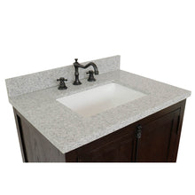 Load image into Gallery viewer, BELLATERRA HOME 400100-BA-GYR 31&quot; Single Sink Vanity in Brown Ash with Gray Granite, White Rectangle Sink, Countertop and Sink