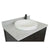 BELLATERRA HOME 400100-BA-GYRD 31" Single Sink Vanity in Brown Ash with Gray Granite, White Round Semi-Recessed Sink, Countertop and Sink