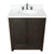 BELLATERRA HOME 400100-BA-WEO 31" Single Sink Vanity in Brown Ash with White Quartz, White Oval Sink, Top View