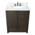BELLATERRA HOME 400100-BA-WMO 31" Single Sink Vanity in Brown Ash with White Carrara Marble, White Oval Sink, Top View