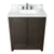 BELLATERRA HOME 400100-BA-WMR 31" Single Sink Vanity in Brown Ash with White Carrara Marble, White Rectangle Sink, Top View