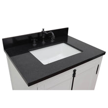 Load image into Gallery viewer, BELLATERRA HOME 400100-GA-BGR 31&quot; Single Sink Vanity in Glacier Ash with Black Galaxy Granite, White Rectangle Sink, Countertop and Sink