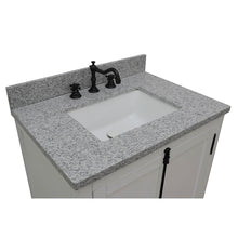 Load image into Gallery viewer, BELLATERRA HOME 400100-GA-GYR 31&quot; Single Sink Vanity in Glacier Ash with Gray Granite, White Rectangle Sink, Countertop and Sink