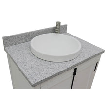 Load image into Gallery viewer, BELLATERRA HOME 400100-GA-GYRD 31&quot; Single Sink Vanity in Glacier Ash with Gray Granite, White Round Semi-Recessed Sink, Countertop and Sink