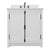 BELLATERRA HOME 400100-GA-WER 31" Single Sink Vanity in Glacier Ash with White Quartz, White Rectangle Sink, Front View