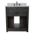 BELLATERRA HOME 400101-BA-GYO 31" Single Sink Vanity in Brown Ash with Gray Granite, White Oval Sink, Front View