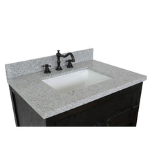 Load image into Gallery viewer, BELLATERRA HOME 400101-BA-GYR 31&quot; Single Sink Vanity in Brown Ash with Gray Granite, White Rectangle Sink, Countertop and Sink